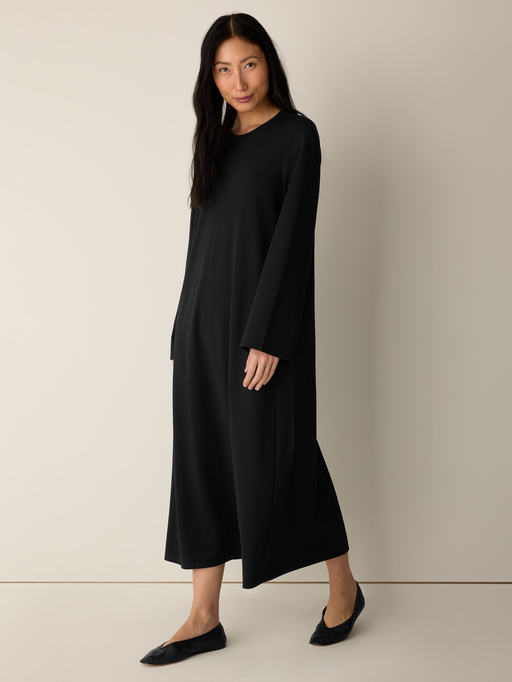 Extra-Fine Ponte Crew Neck Dress