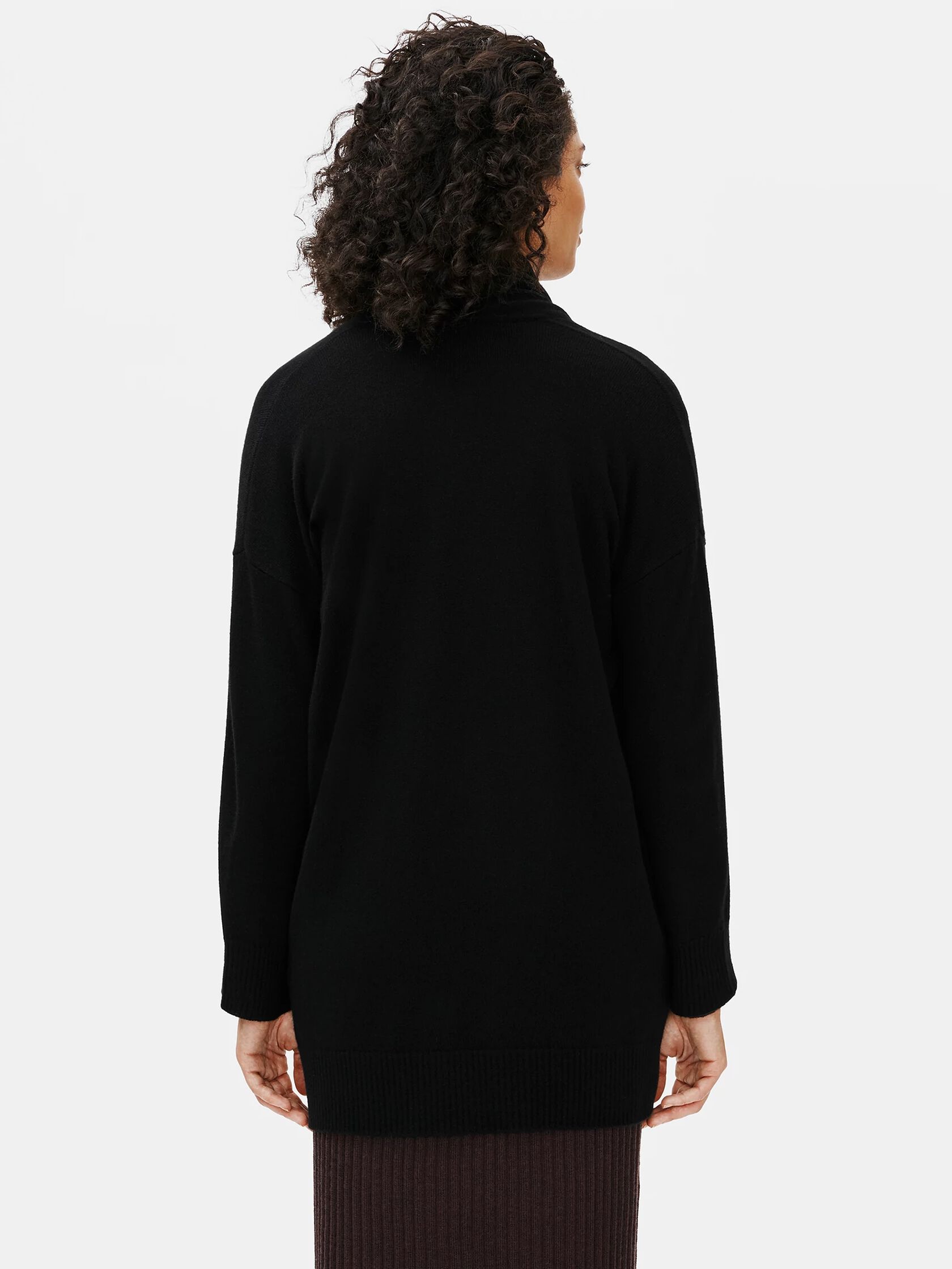 Italian Cashmere Boxy Long Cardigan