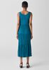Crushed Silk Tiered Dress