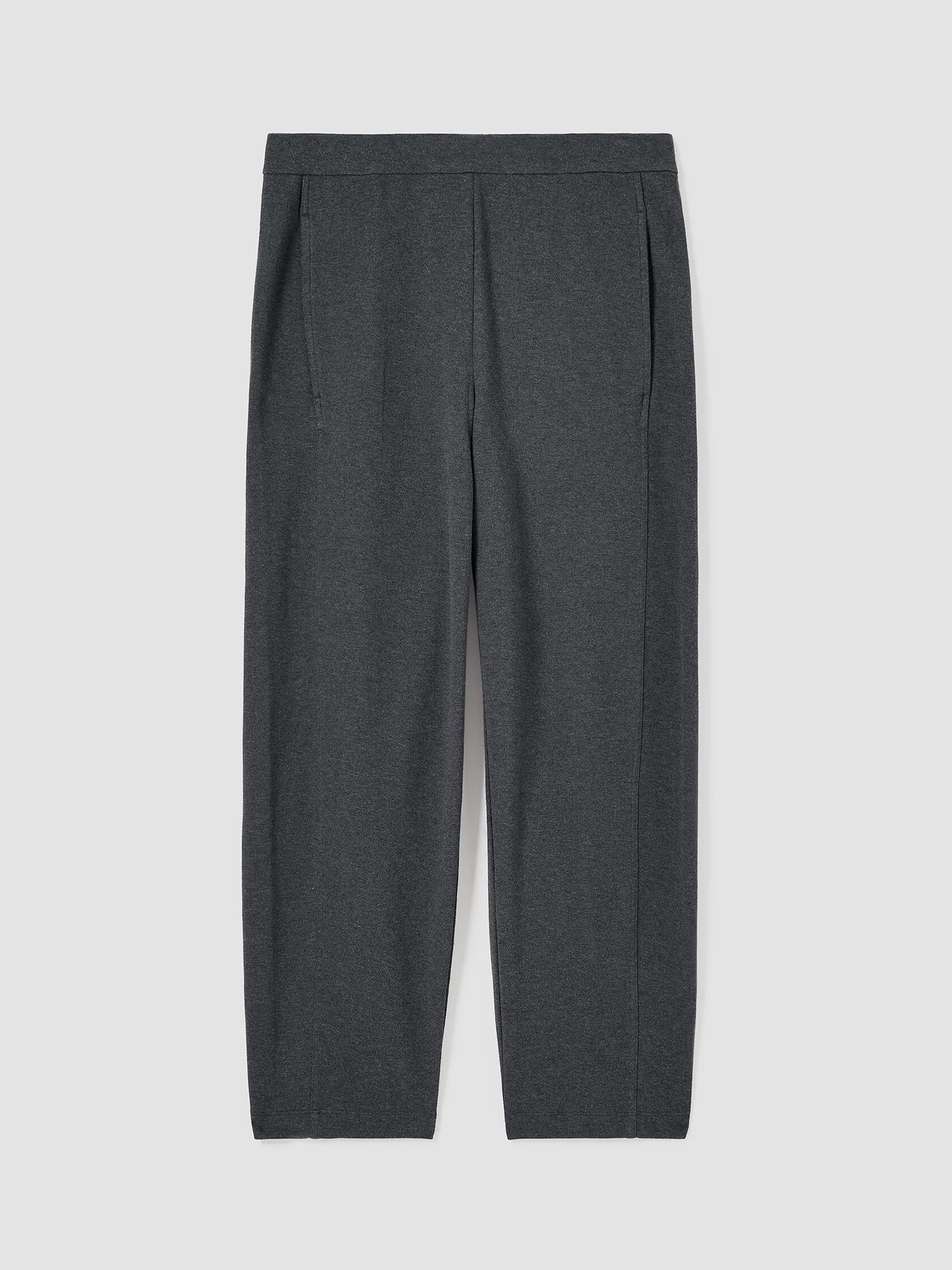 Organic Cotton Melange Crepe Lantern Pant