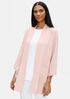 Silk Georgette Crepe High Collar Jacket
