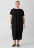Washable Stretch Crepe Oval Dress