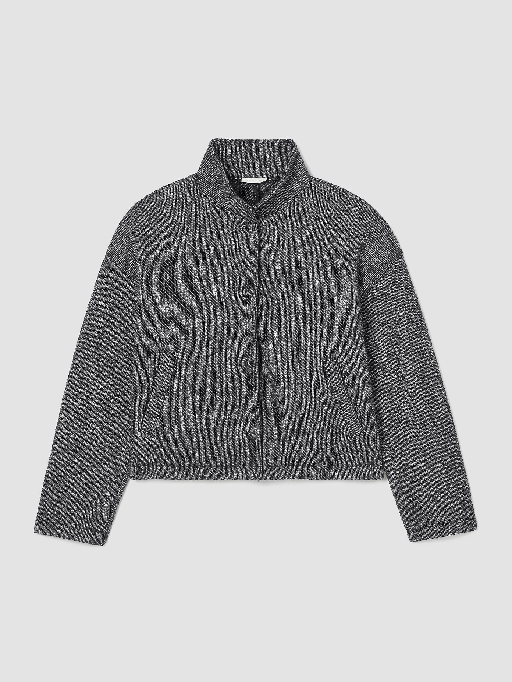 Organic Cotton Terry Stand Collar Jacket