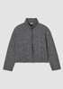 Organic Cotton Terry Stand Collar Jacket