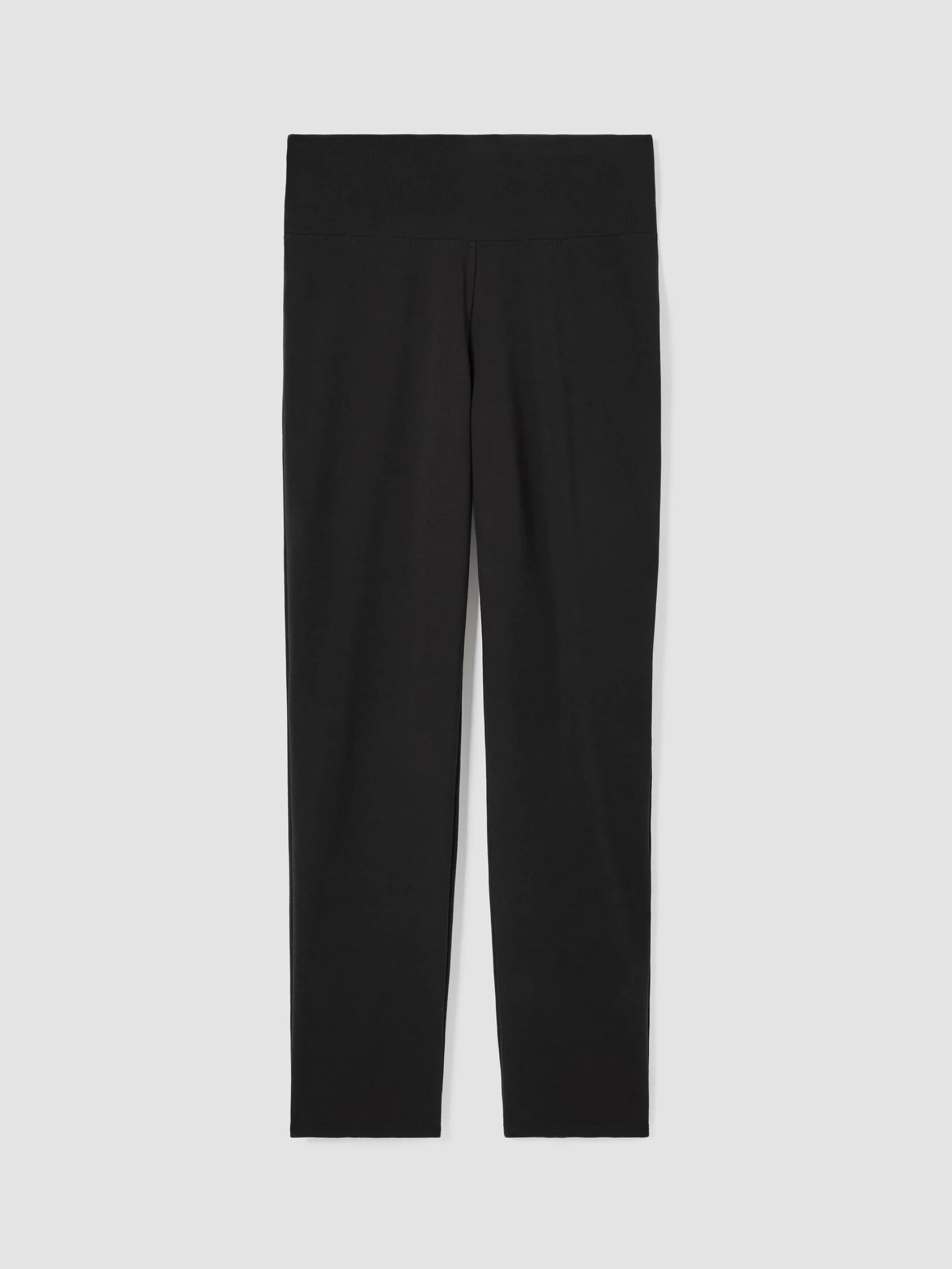 Pima Cotton Stretch Jersey High-Waisted Pant