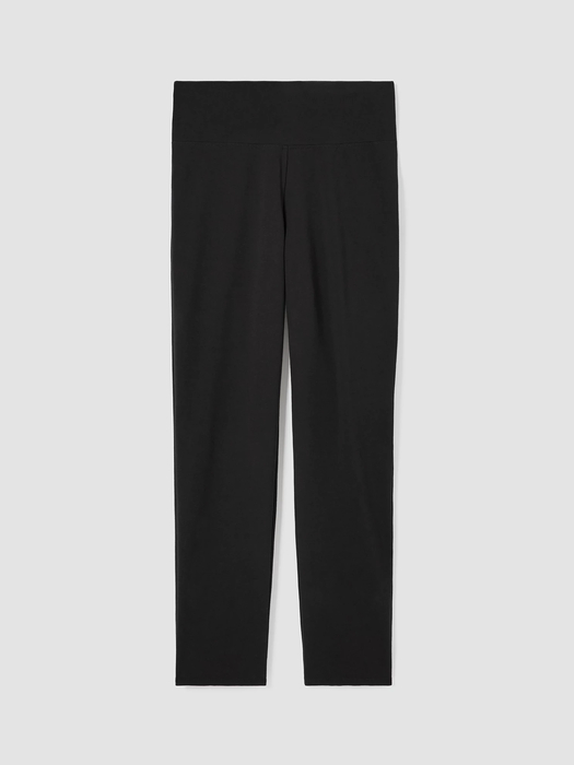 Pima Cotton Stretch Jersey High-Waisted Pant | EILEEN FISHER