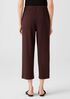 Ribbed Organic Cotton Blend Straight Pant