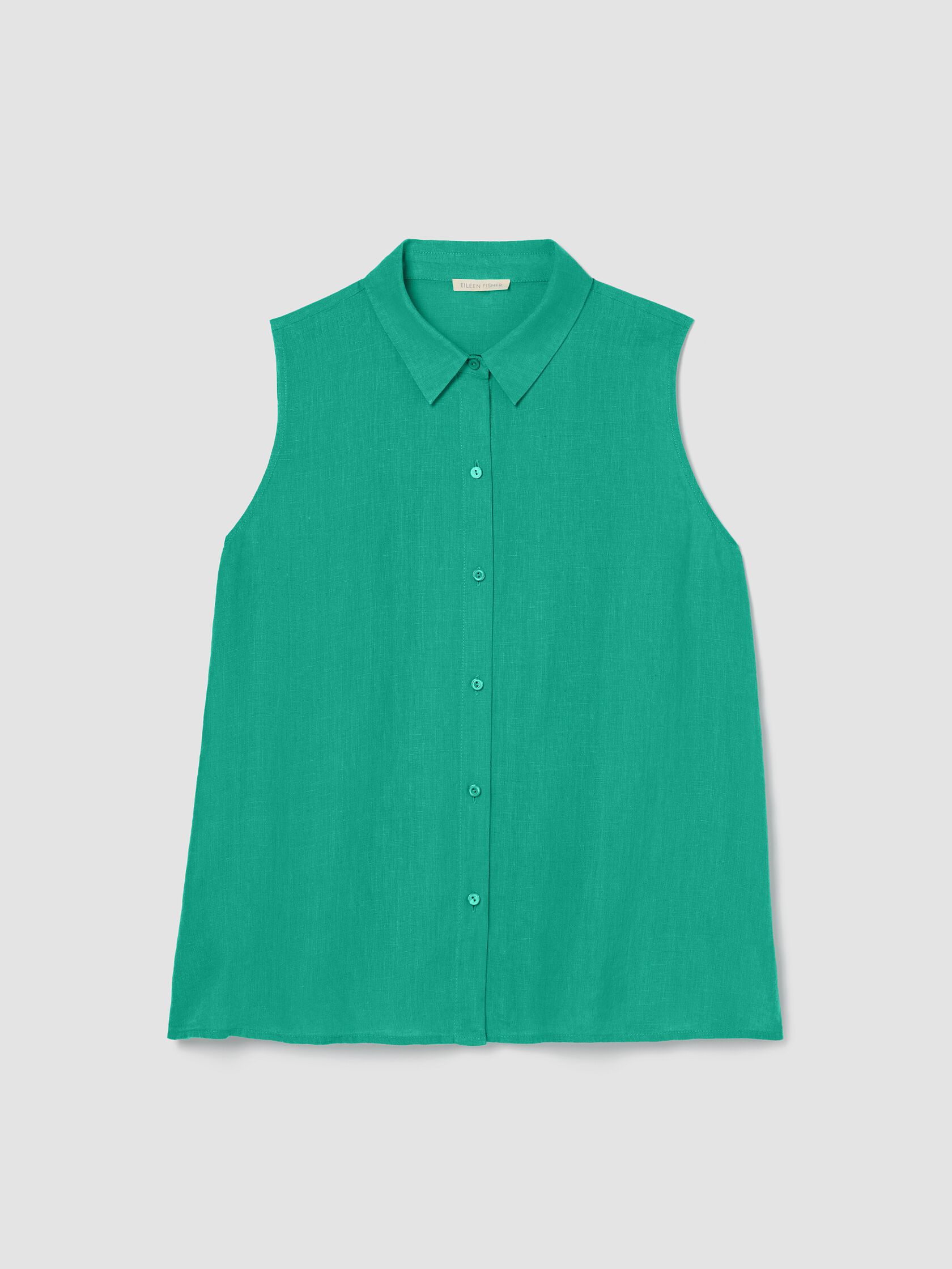 Organic Handkerchief Linen Sleeveless Shirt