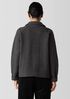Lightweight Boiled Wool Motorcycle Jacket in Regenerative Wool