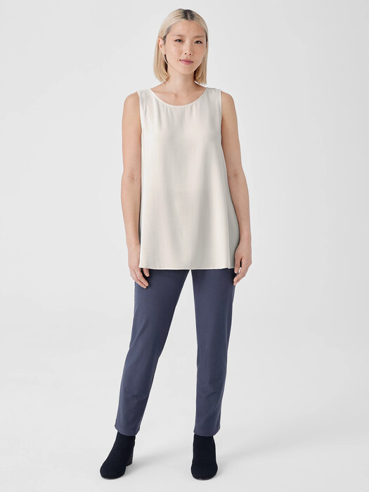 Washable Stretch Crepe Slim Pant
