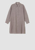 Washed Organic Linen Delave Long Shirt