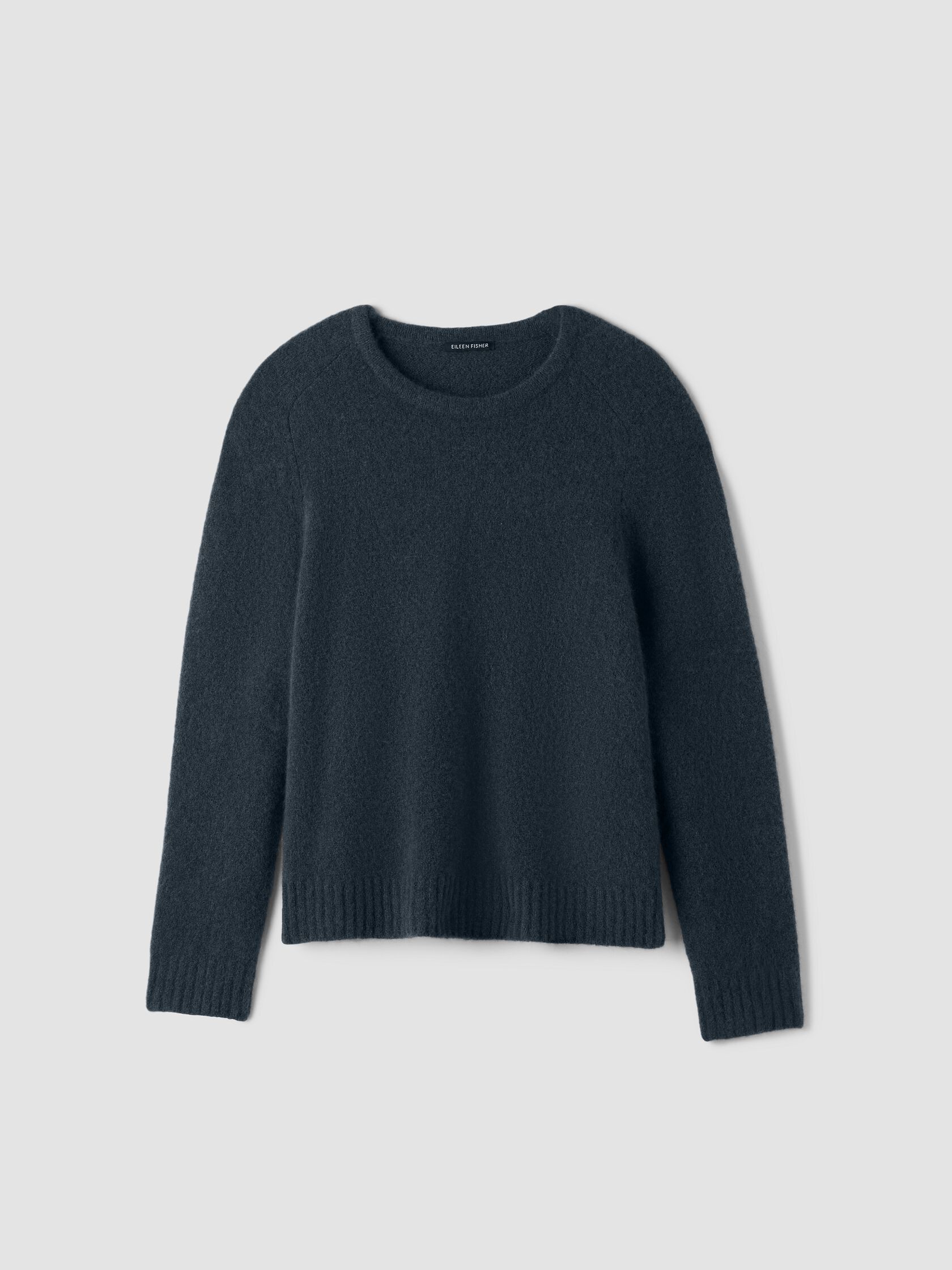 Cashmere Silk Boucle Bliss Crew Neck Top