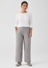 Washed Organic Linen Délavé Wide Trouser Pant