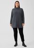 Italian Cashmere Turtleneck Long Top