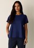 Organic Cotton Slubby Jersey Crew Neck Tee
