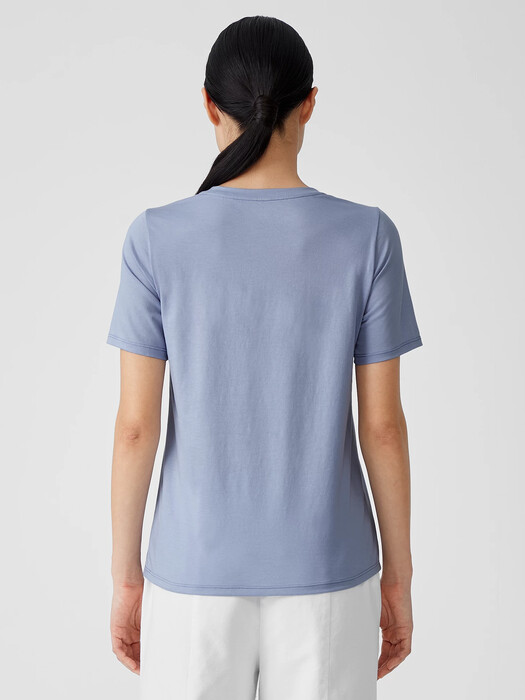 Organic Pima Cotton Jersey Round Neck Tee