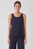 Stretch Jersey Knit Scoop Neck Tank