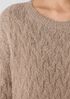 Fringed Organic Cotton Crew Neck Top