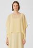 Sheer Silk Georgette Poncho