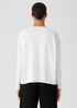 Organic Cotton Linen Slub V-Neck Top