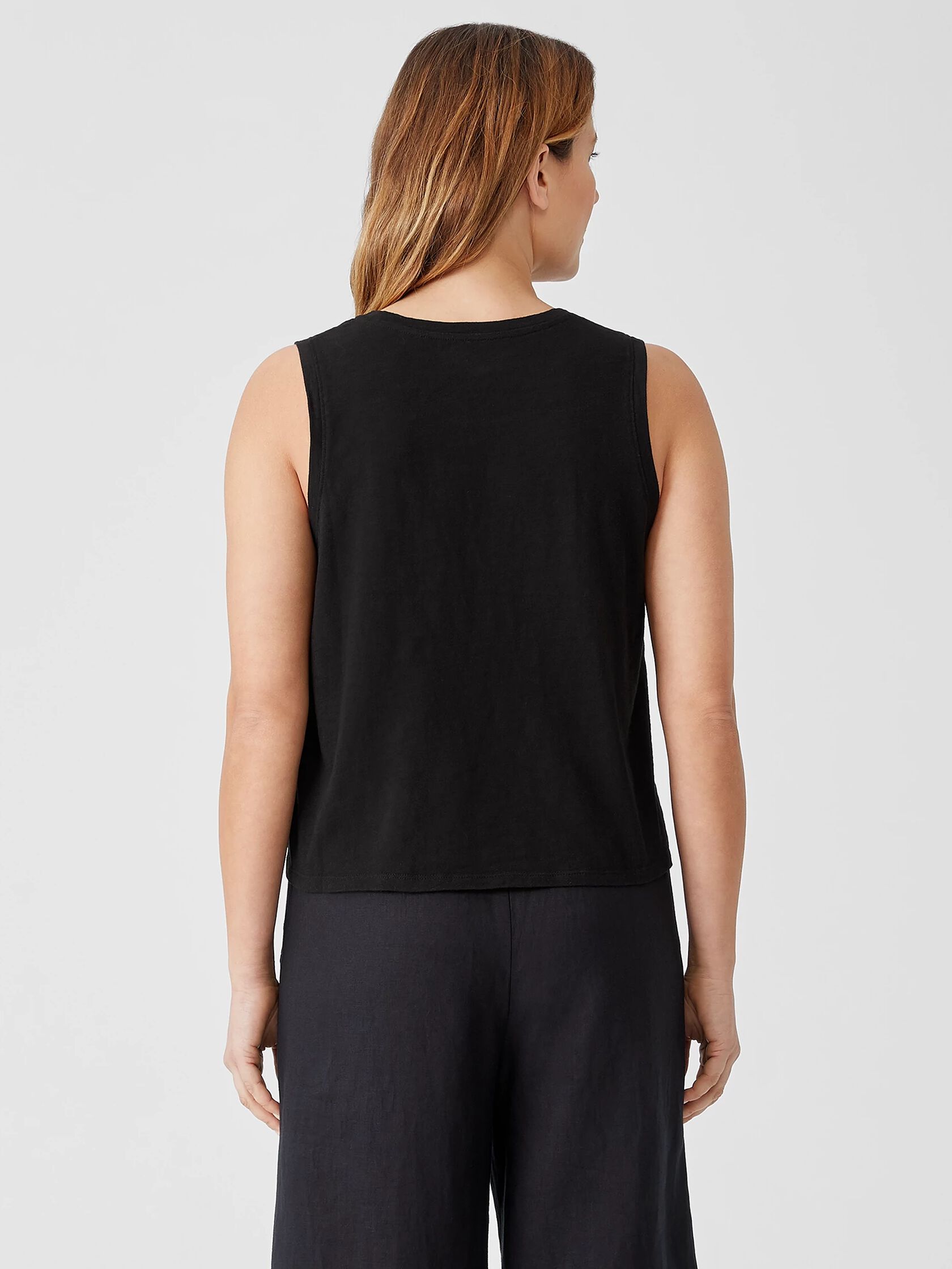 Organic Cotton Slub Crew Neck Tank