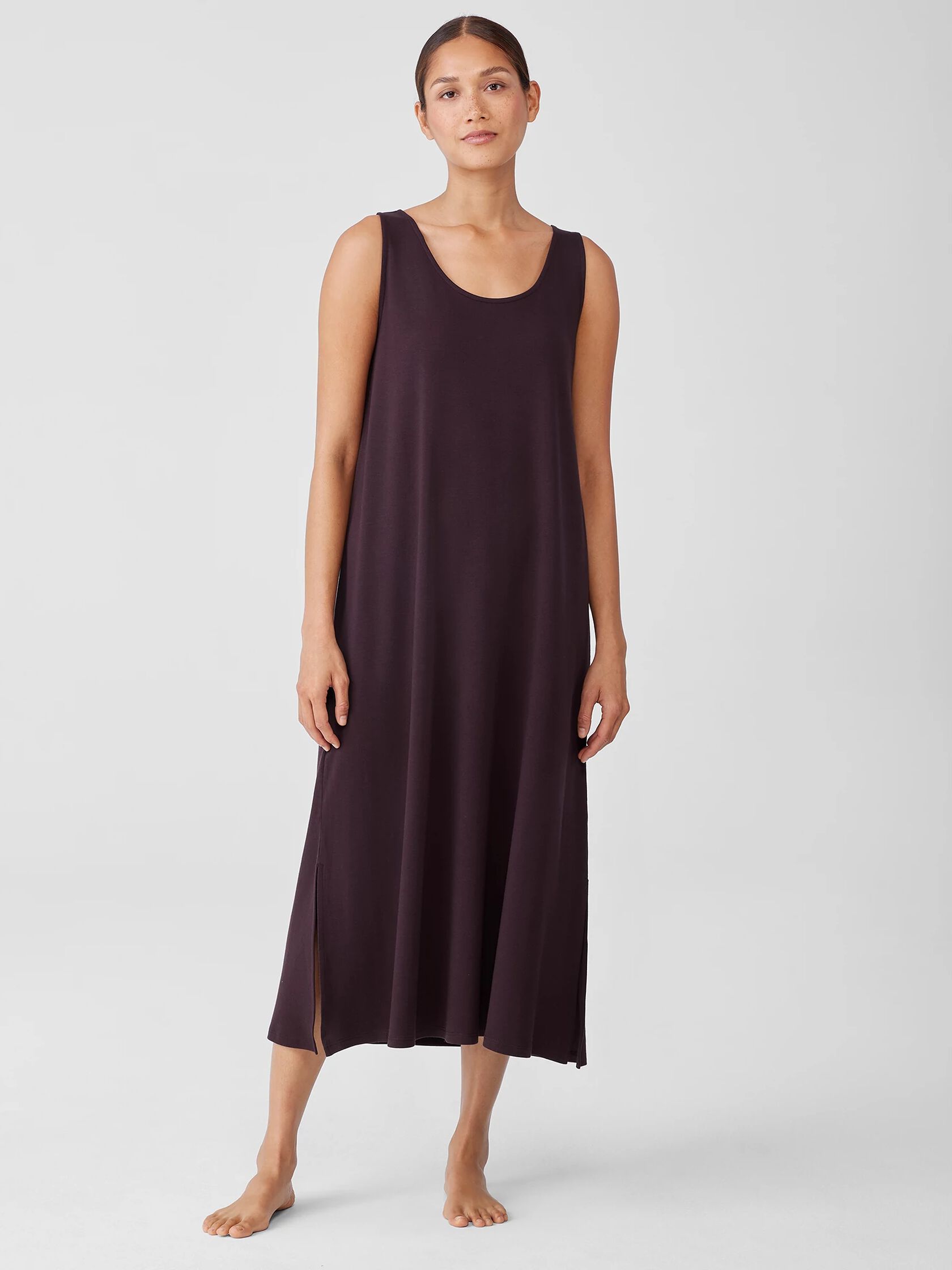 Cozy Organic Cotton Interlock Tank Dress