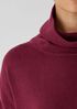 Cotton and Recycled Cashmere Turtleneck Long Top