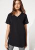 Traceable Cotton Stretch V-Neck Tunic