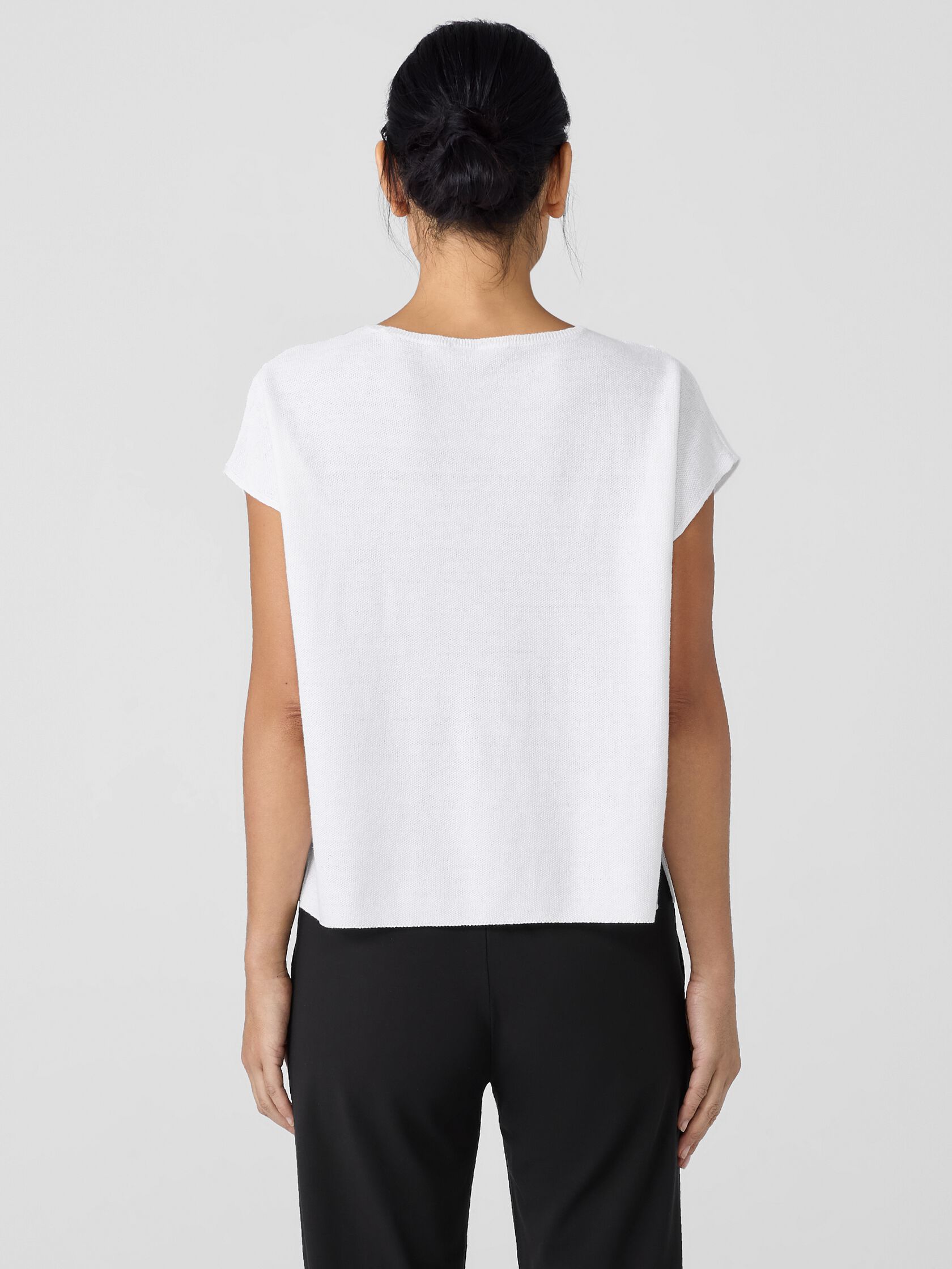 Organic Linen Cotton Square Top