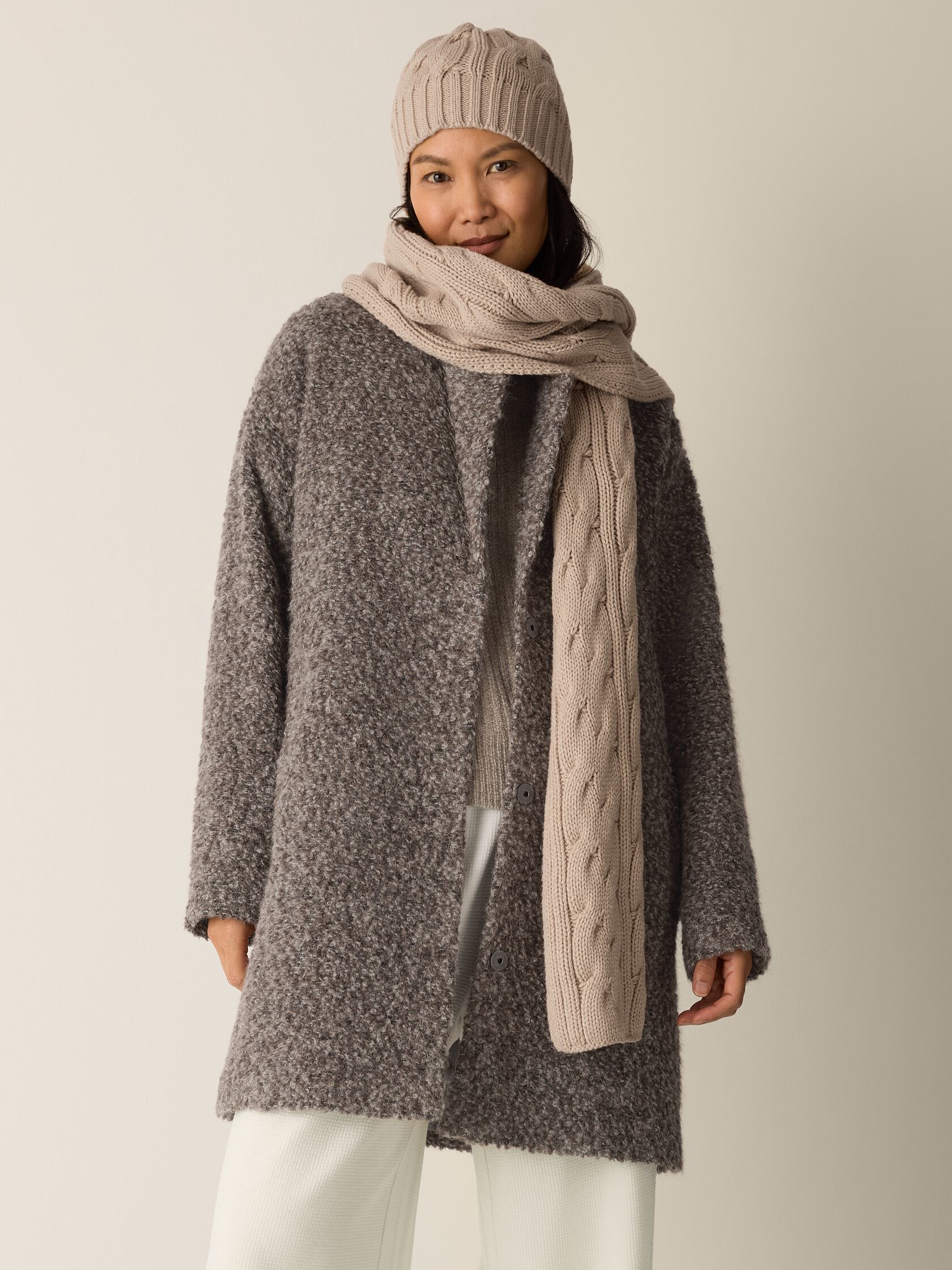 Cotton & Recycled Cashmere Scarf