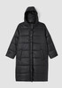 Eggshell Recycled Nylon Long Coat