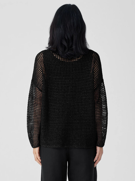 Organic Linen Délavé Round Neck Top