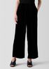 Crushed Velvet Wide-Leg Pant