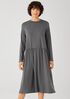 Fine Jersey Shirred Dress