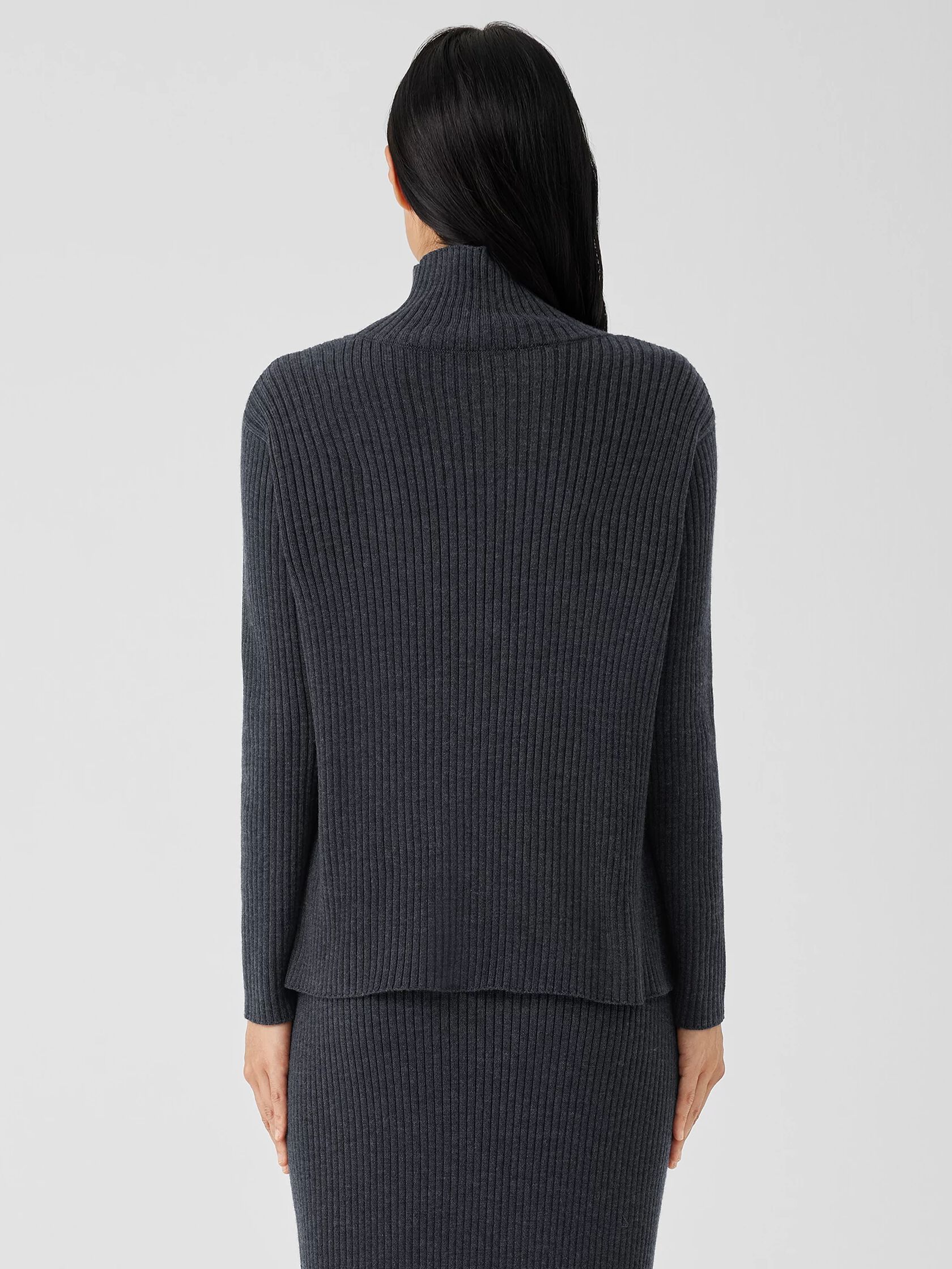 Merino Turtleneck Top in Regenerative Wool