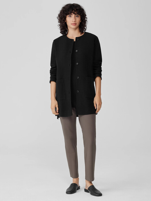 Washable Stretch Crepe Slim Pant