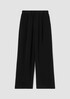 Silk Double Crepe Wide-Leg Pant