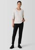 Cotton Fluff Crew Neck Top