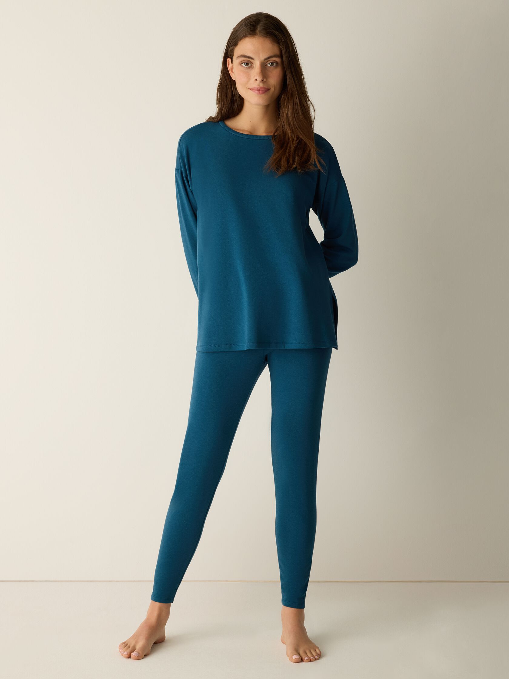 Cozy Brushed Terry Hug High-Waisted Leggings