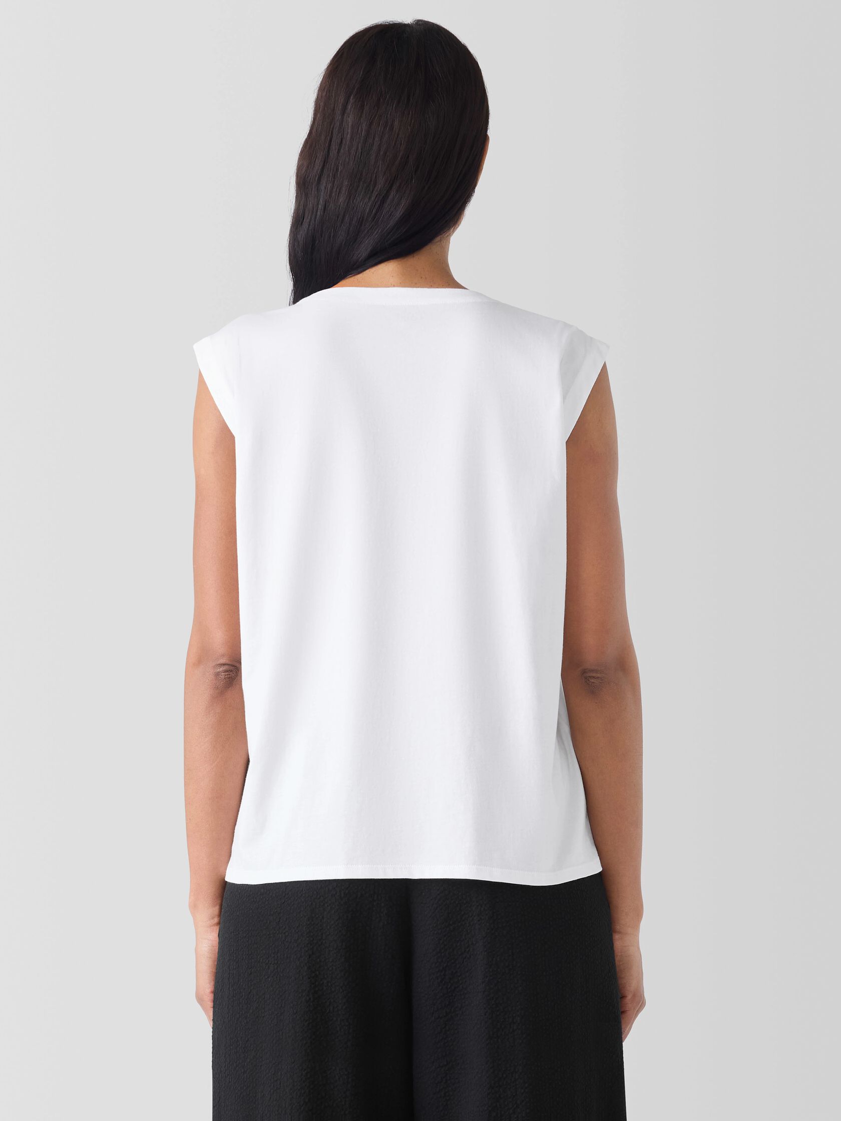 Organic Pima Cotton Jersey Round Neck Tank