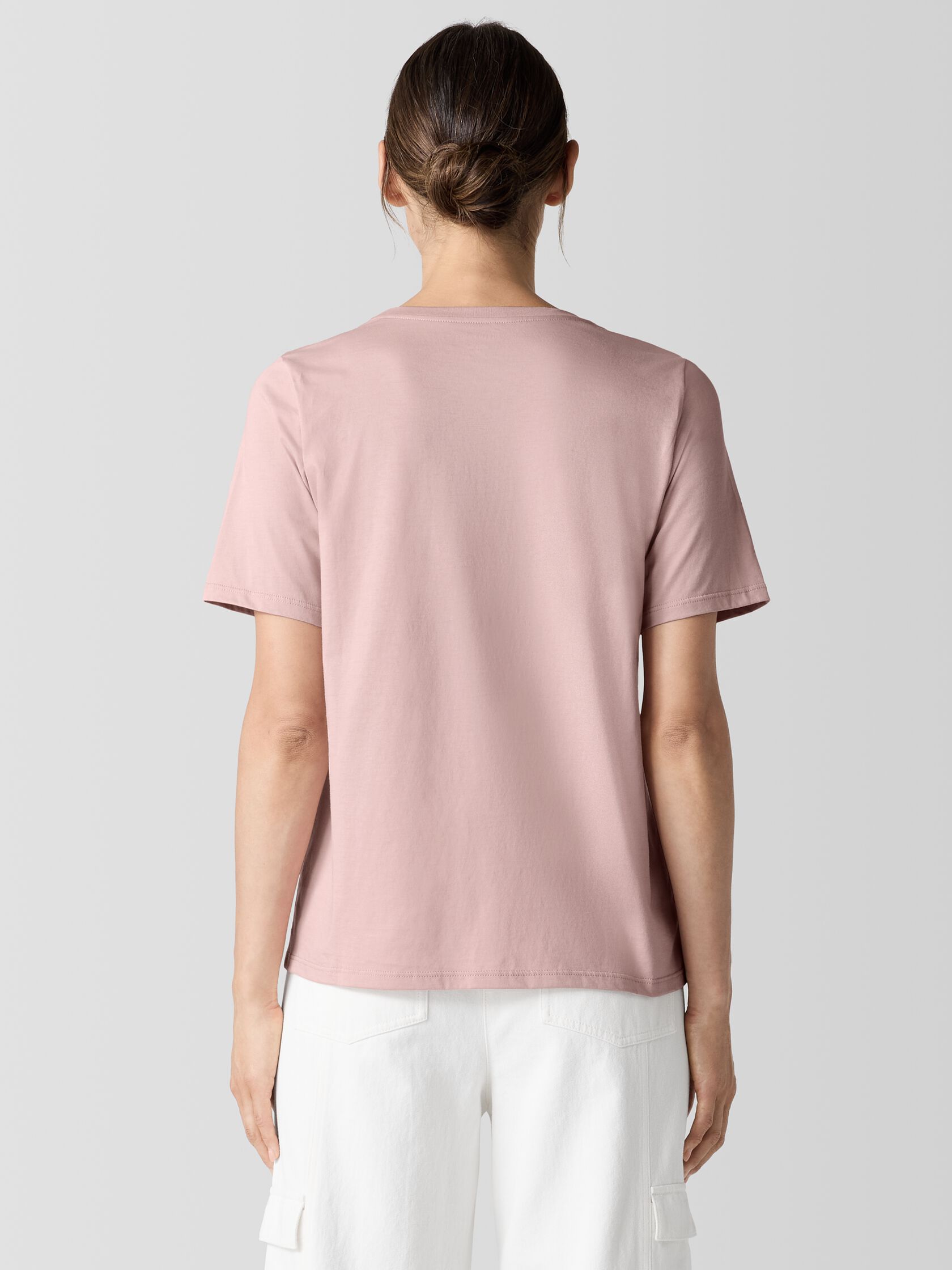 Organic Pima Cotton Jersey Round Neck Tee