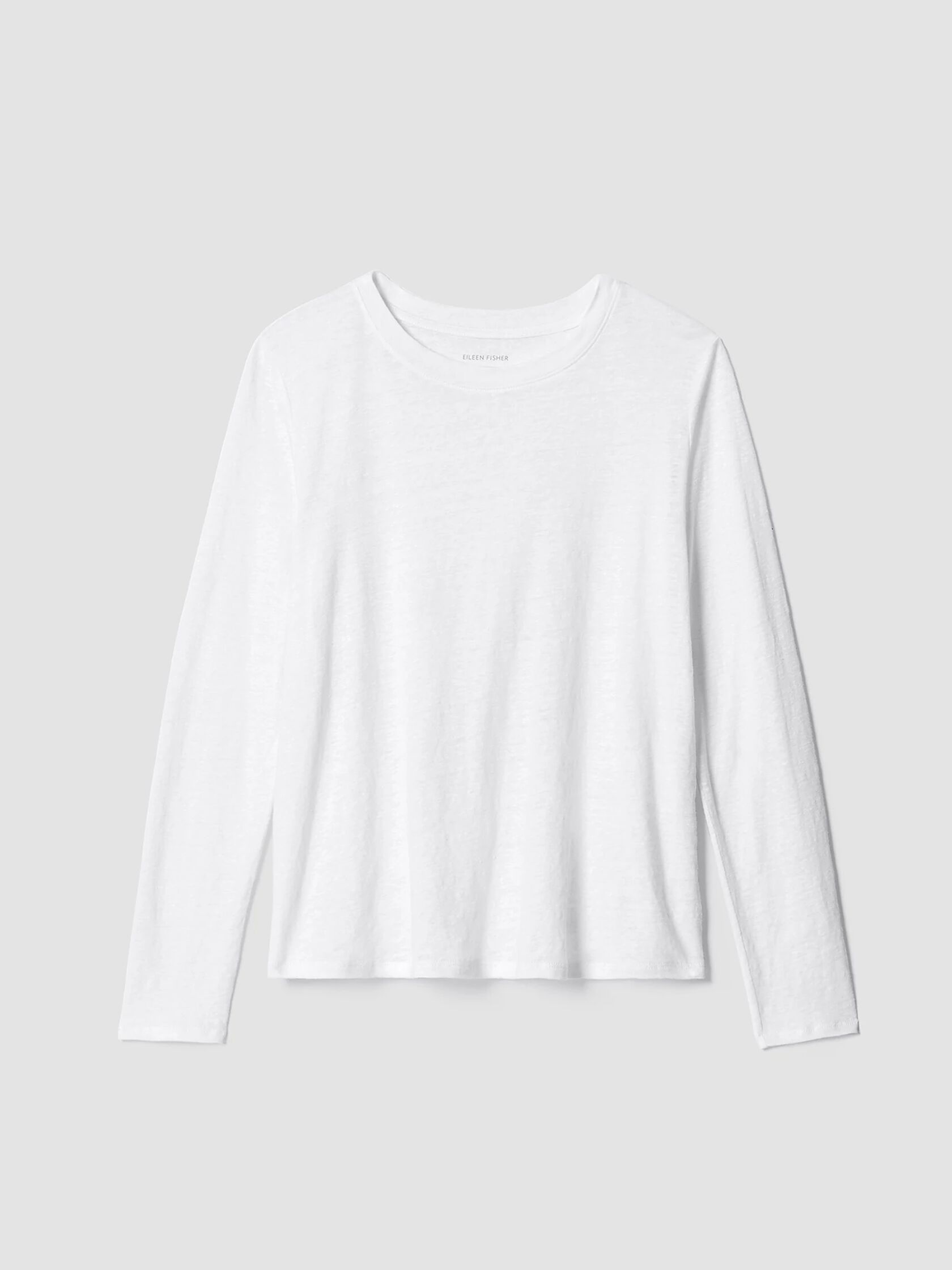 Organic Linen Jersey Crew Neck Top