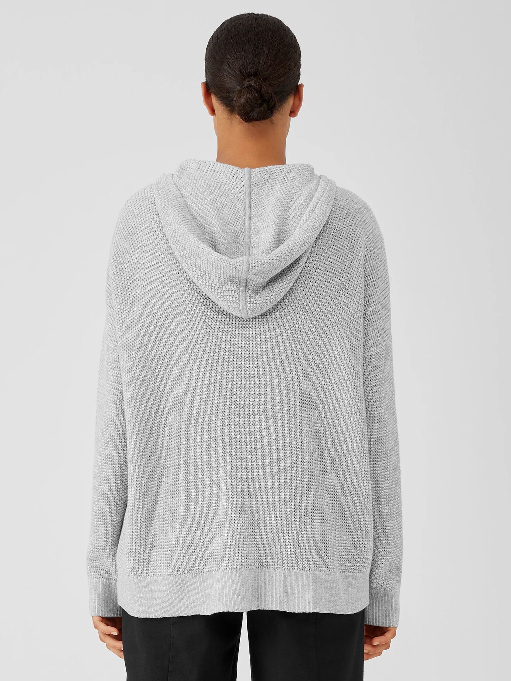 Peruvian Organic Cotton Hooded Cardigan
