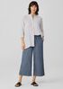 Airy Organic Cotton Twill Wide-Leg Pant