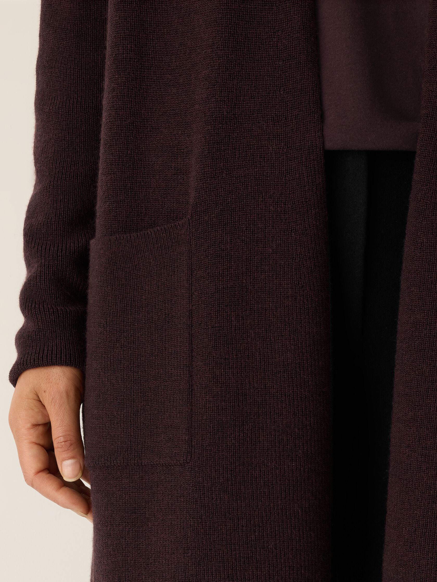Merino Long Cardigan in Regenerative Wool