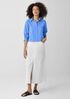 Washed Organic Cotton Poplin Classic Collar Short Shirt