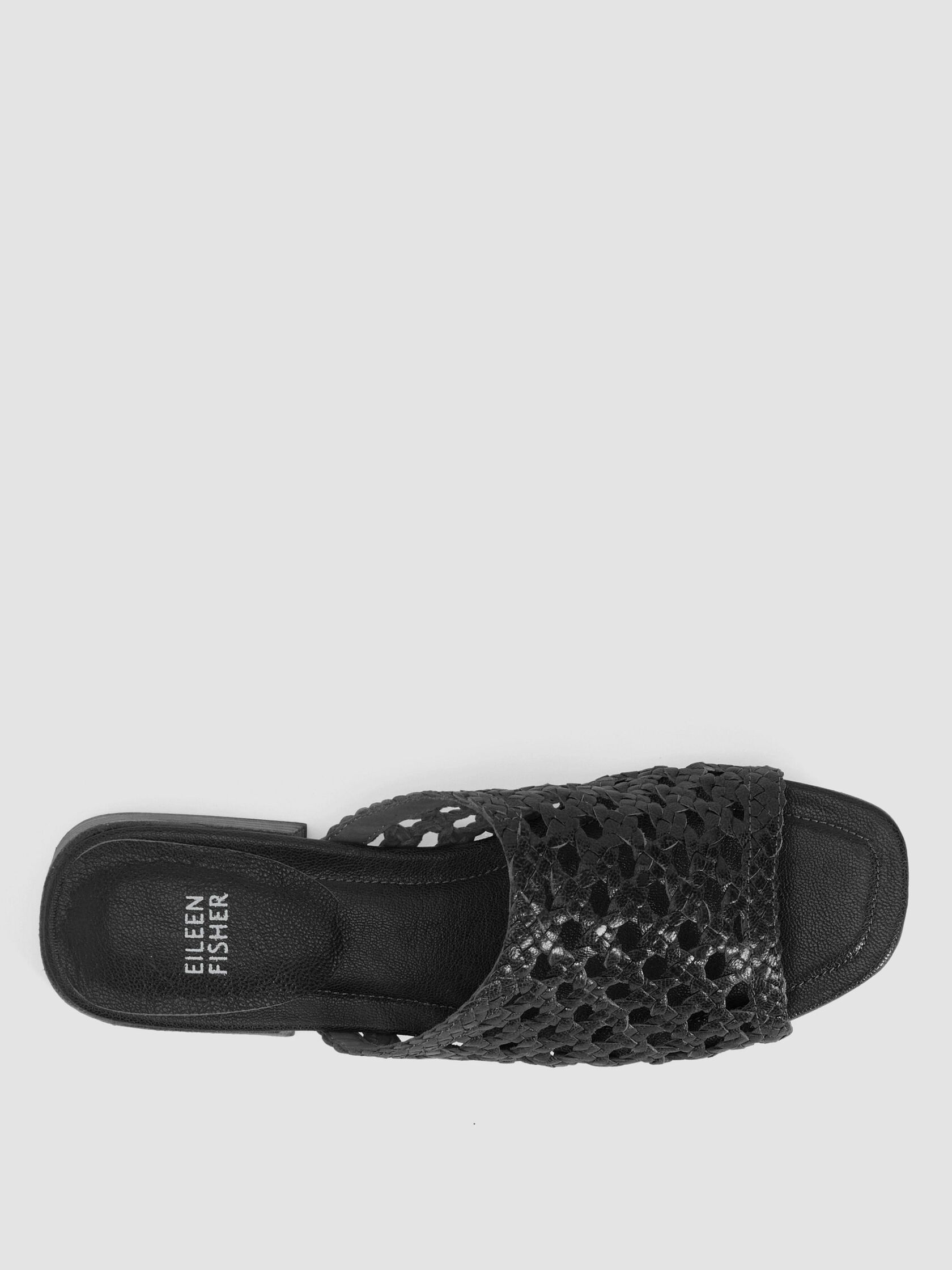 Folie Woven Leather Slide Sandal