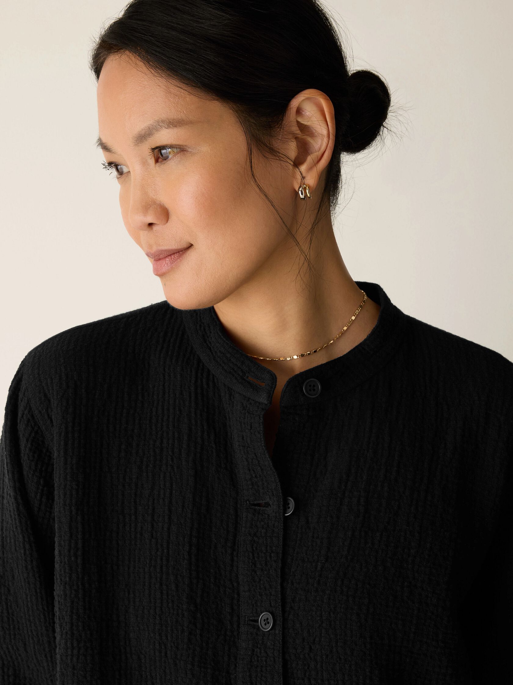 Organic Cotton Doubleweave Shirt Jacket