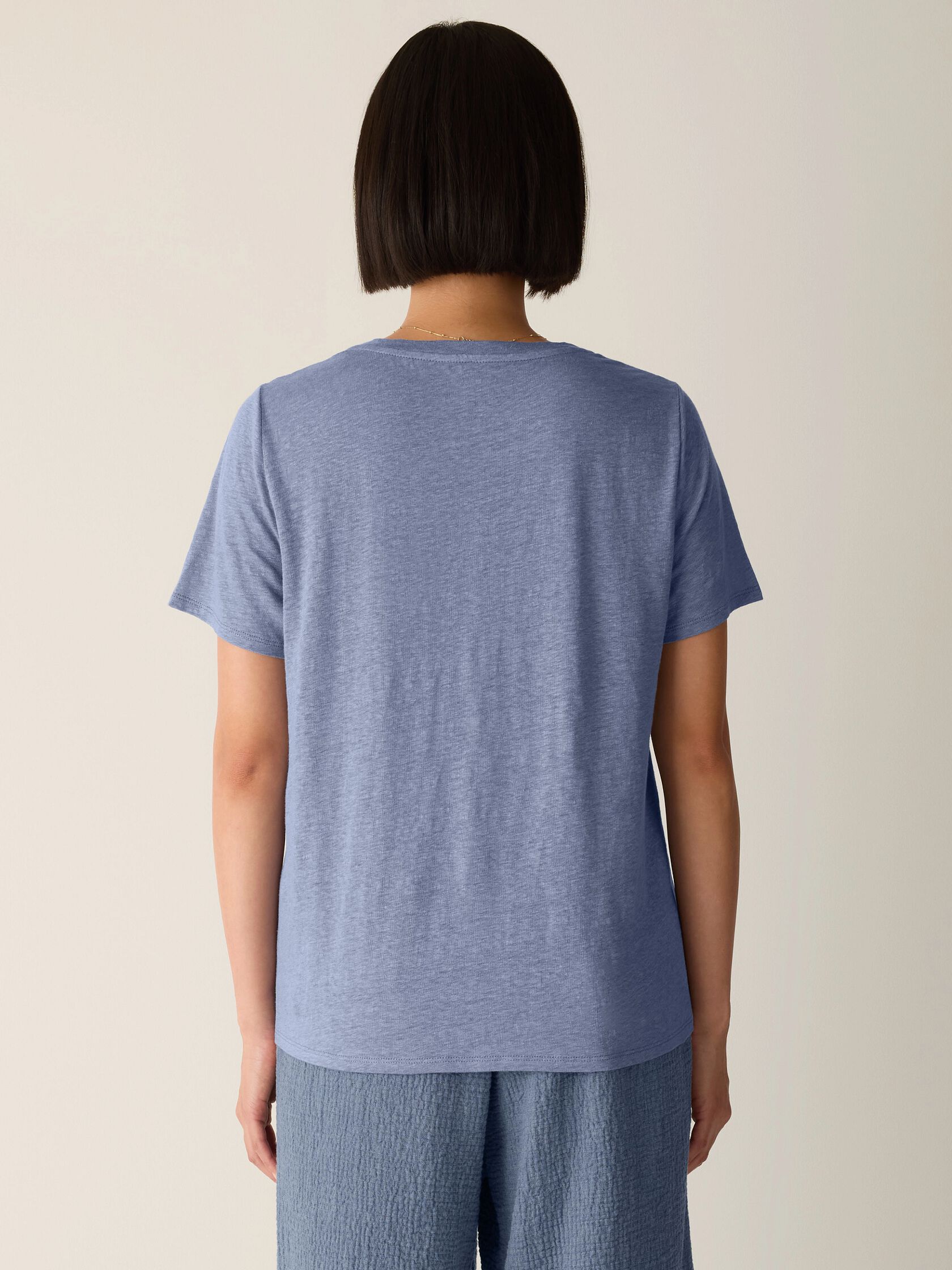 Organic Linen Jersey Crew Neck Tee
