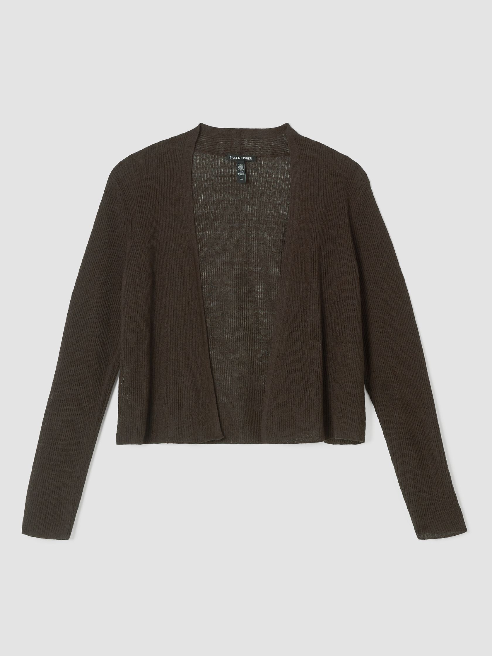 Organic Linen Cotton Airy Tuck Cropped Cardigan